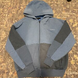 Purple Brand Blue Colorblock Hoodie